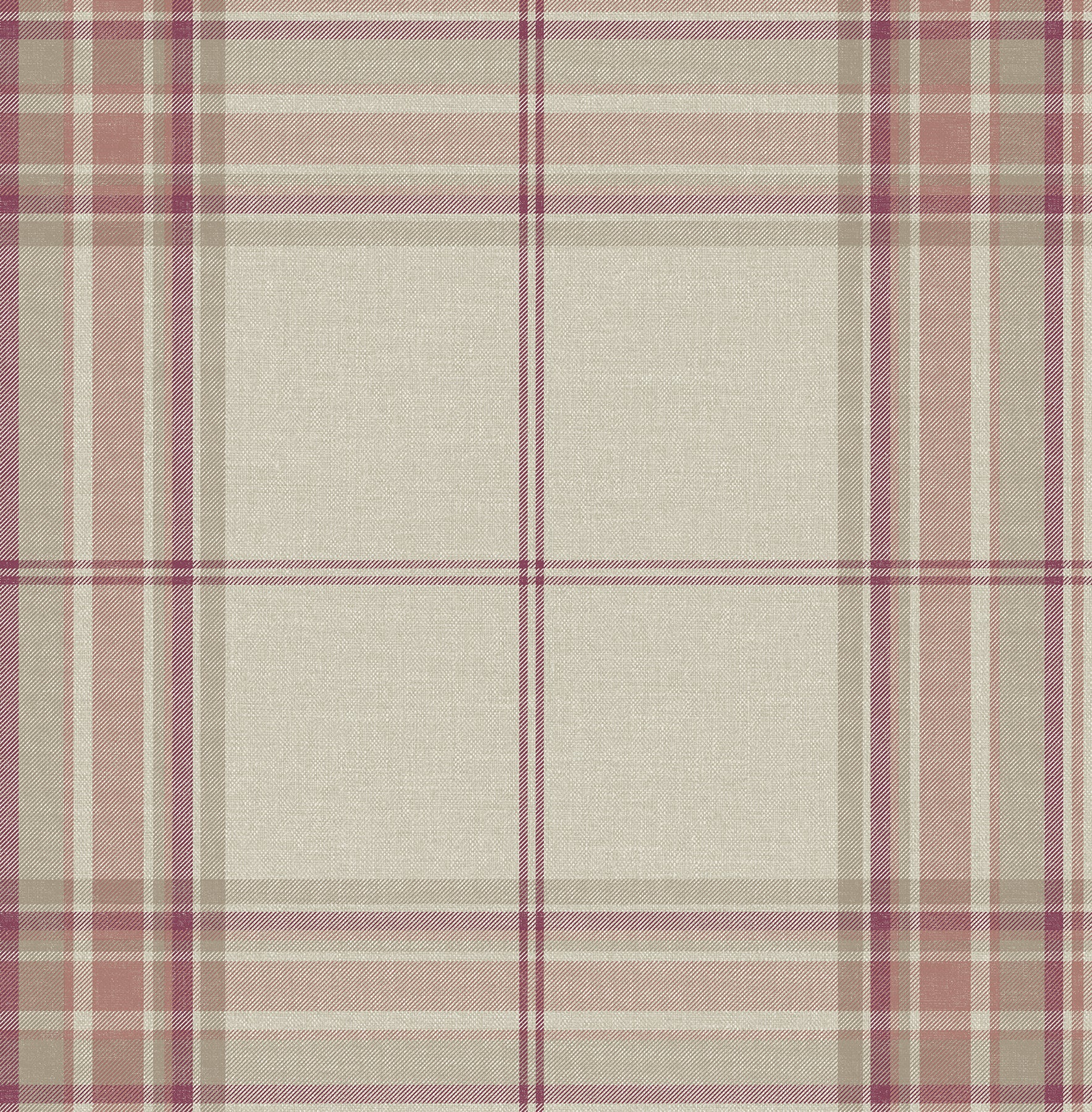 Westley Plaid Wallpaper Wallpaper A-Street Prints Roll Magenta