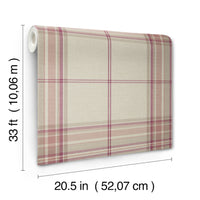 Westley Plaid Wallpaper Wallpaper A-Street Prints
