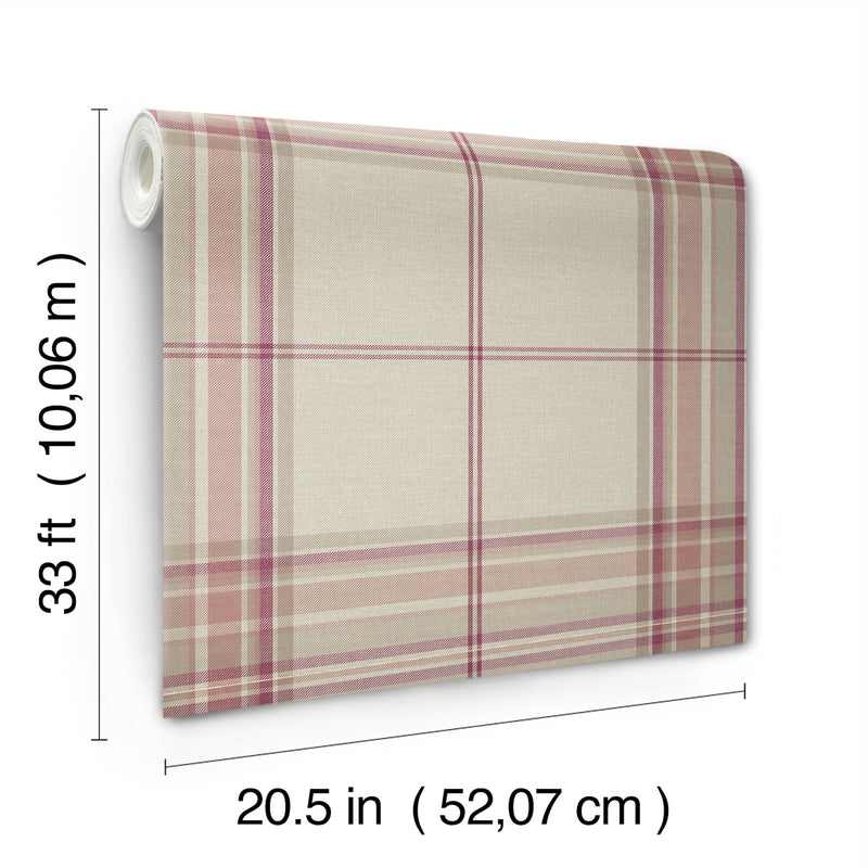 Westley Plaid Wallpaper Wallpaper A-Street Prints