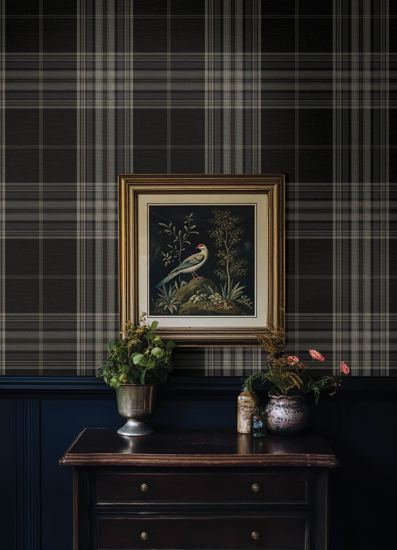 Westley Plaid Wallpaper Alternative Room Image 30
