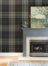Westley Plaid Wallpaper Alternative Room Image 31