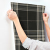 Westley Plaid Wallpaper Alternative Room Image 33
