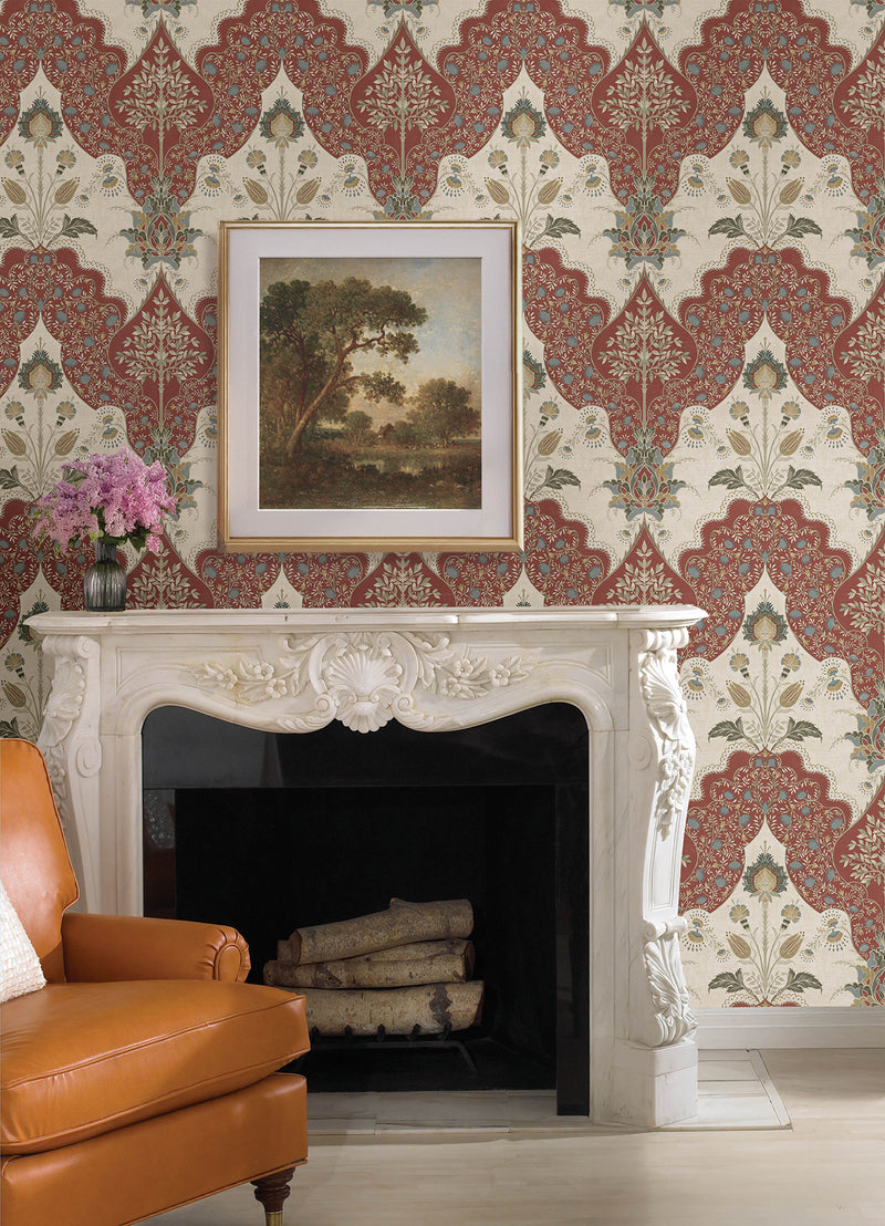 Auden Floral Grandeur Wallpaper Wallpaper A-Street Prints