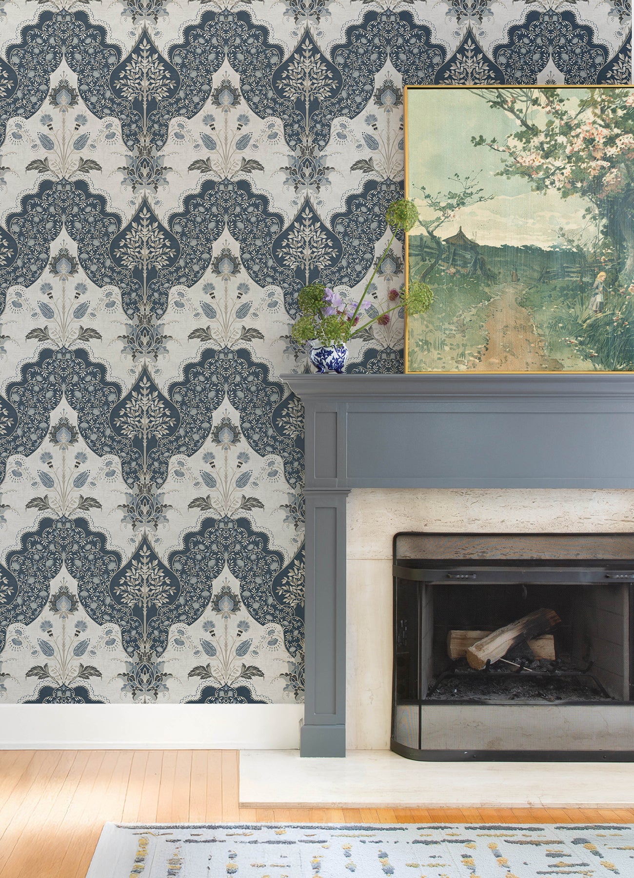 Auden Floral Grandeur Wallpaper Wallpaper A-Street Prints