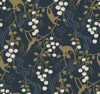 Linden Jungle Canopy Wallpaper Wallpaper A-Street Prints Roll Navy