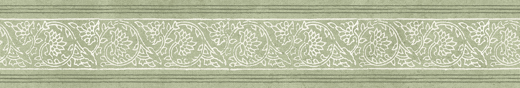 Carved Floral Wallpaper Border Wallpaper Border Chesapeake Spool Green