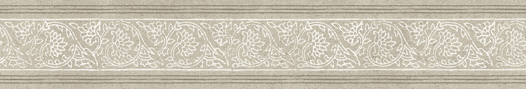 Carved Floral Wallpaper Border Wallpaper Border Chesapeake Spool Taupe