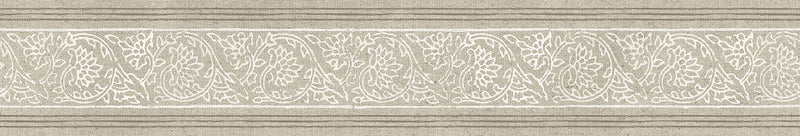 Carved Floral Wallpaper Border Wallpaper Border Chesapeake Spool Taupe
