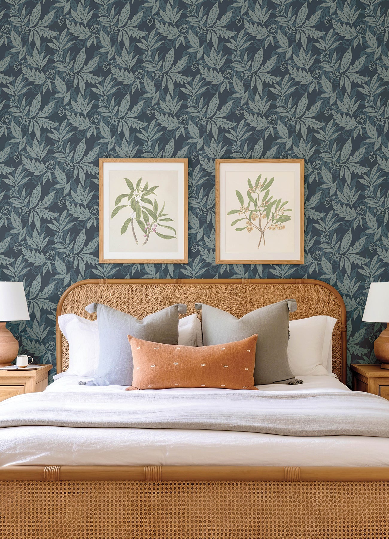 Anita Woodland Floral Wallpaper Wallpaper A-Street Prints   