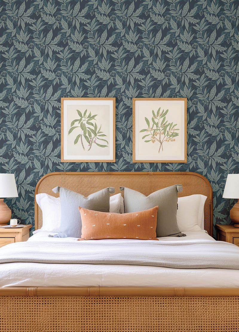 Anita Woodland Floral Wallpaper Wallpaper A-Street Prints   
