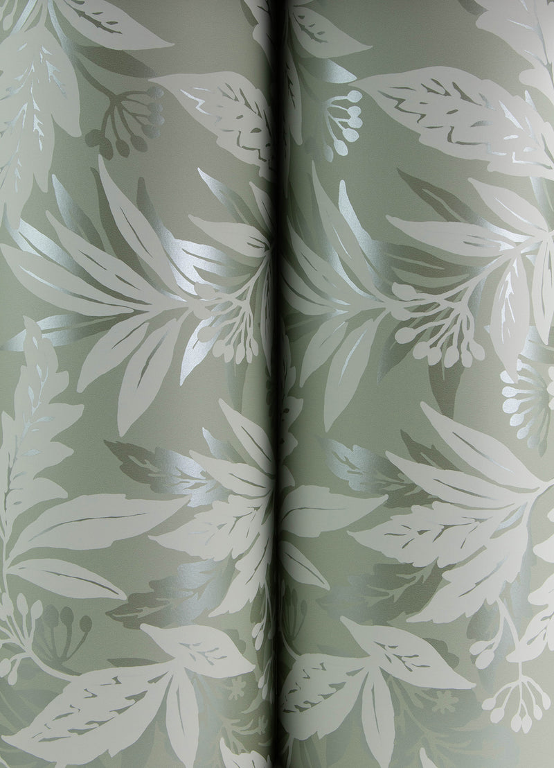 Anita Woodland Floral Wallpaper Wallpaper A-Street Prints   