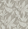 Anita Woodland Floral Wallpaper Wallpaper A-Street Prints Double Roll Pewter 