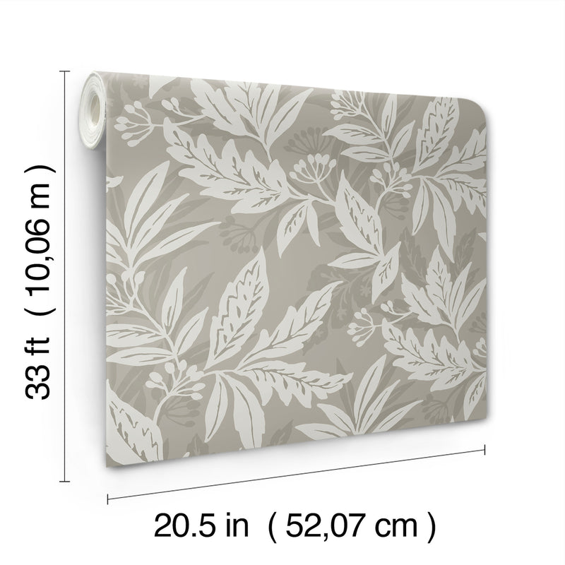 Anita Woodland Floral Wallpaper Wallpaper A-Street Prints   