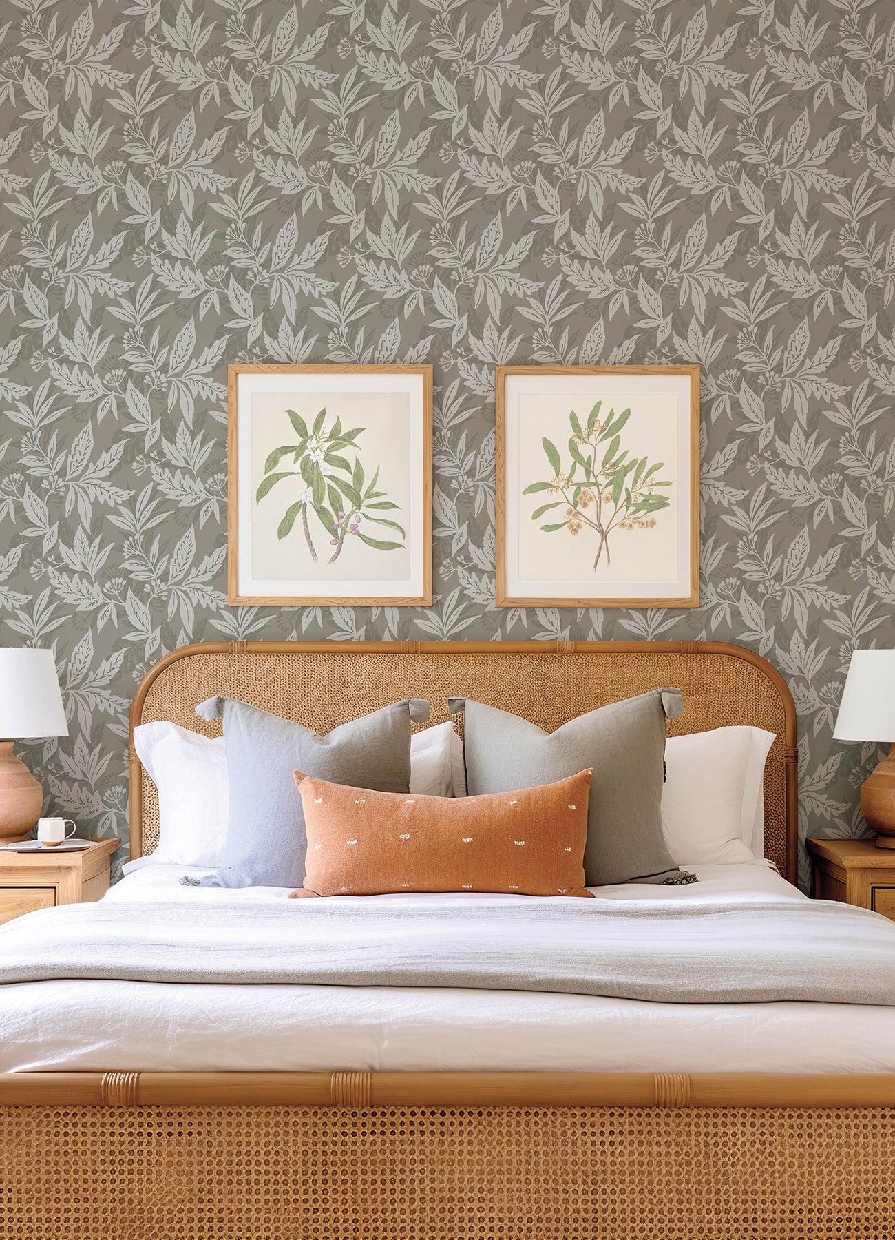 Anita Woodland Floral Wallpaper Wallpaper A-Street Prints   