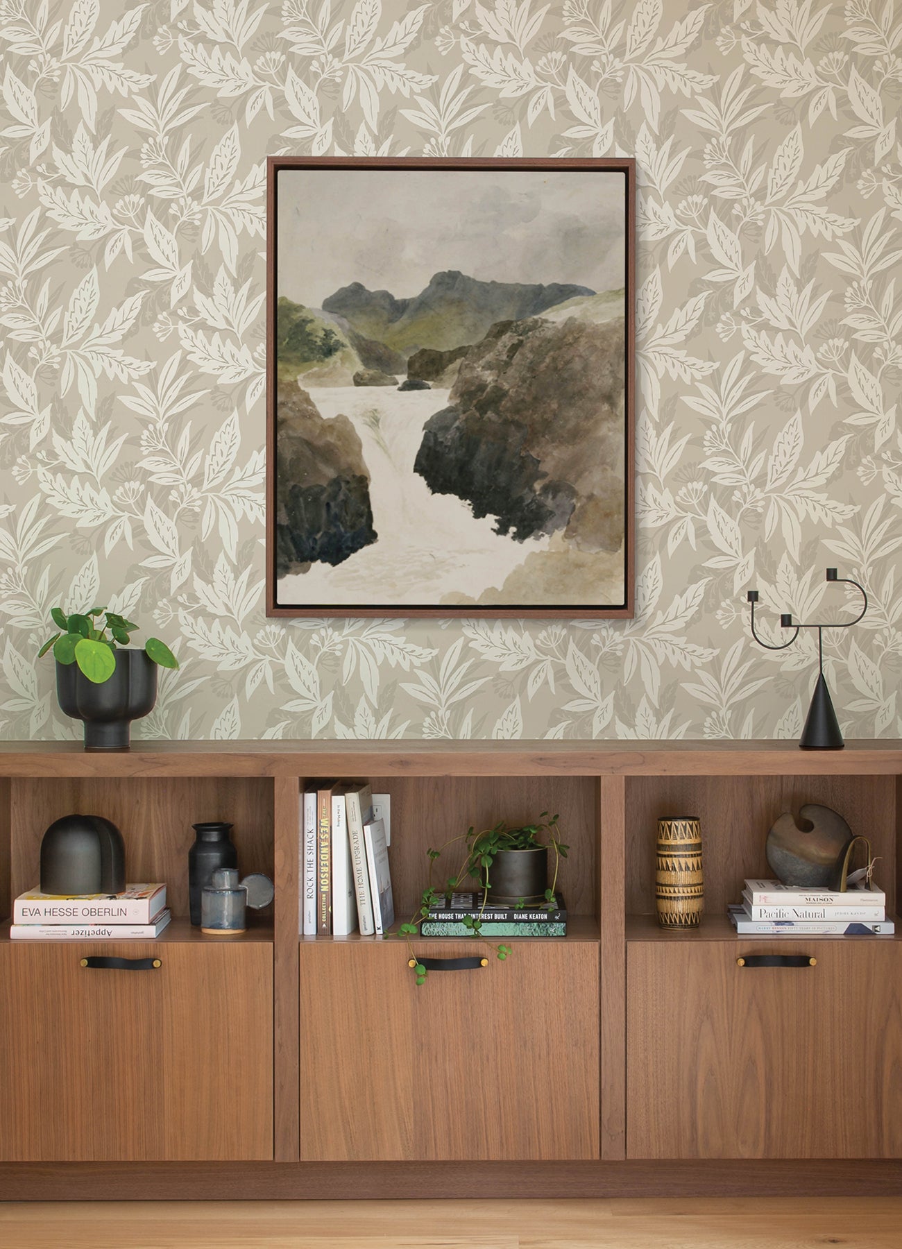 Anita Woodland Floral Wallpaper Wallpaper A-Street Prints   