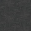 Reid Woven Geometric Wallpaper Wallpaper A-Street Prints Double Roll Black 