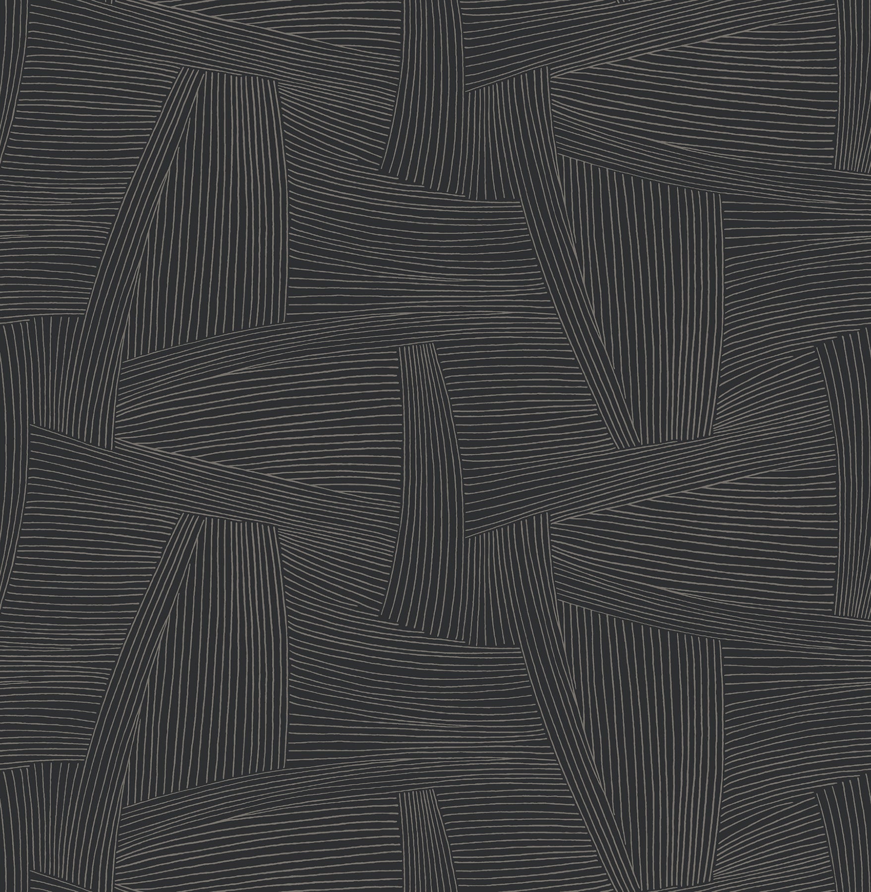 Reid Woven Geometric Wallpaper Wallpaper A-Street Prints Double Roll Black 