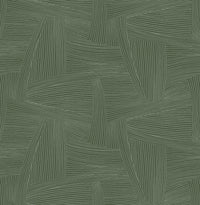 Reid Woven Geometric Wallpaper Wallpaper A-Street Prints Double Roll Evergreen 