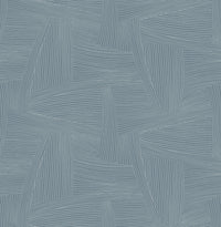 Reid Woven Geometric Wallpaper Wallpaper A-Street Prints Double Roll Sky Blue 