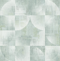 Woodbine Abstract Geometric Wallpaper Wallpaper A-Street Prints Double Roll Sage 