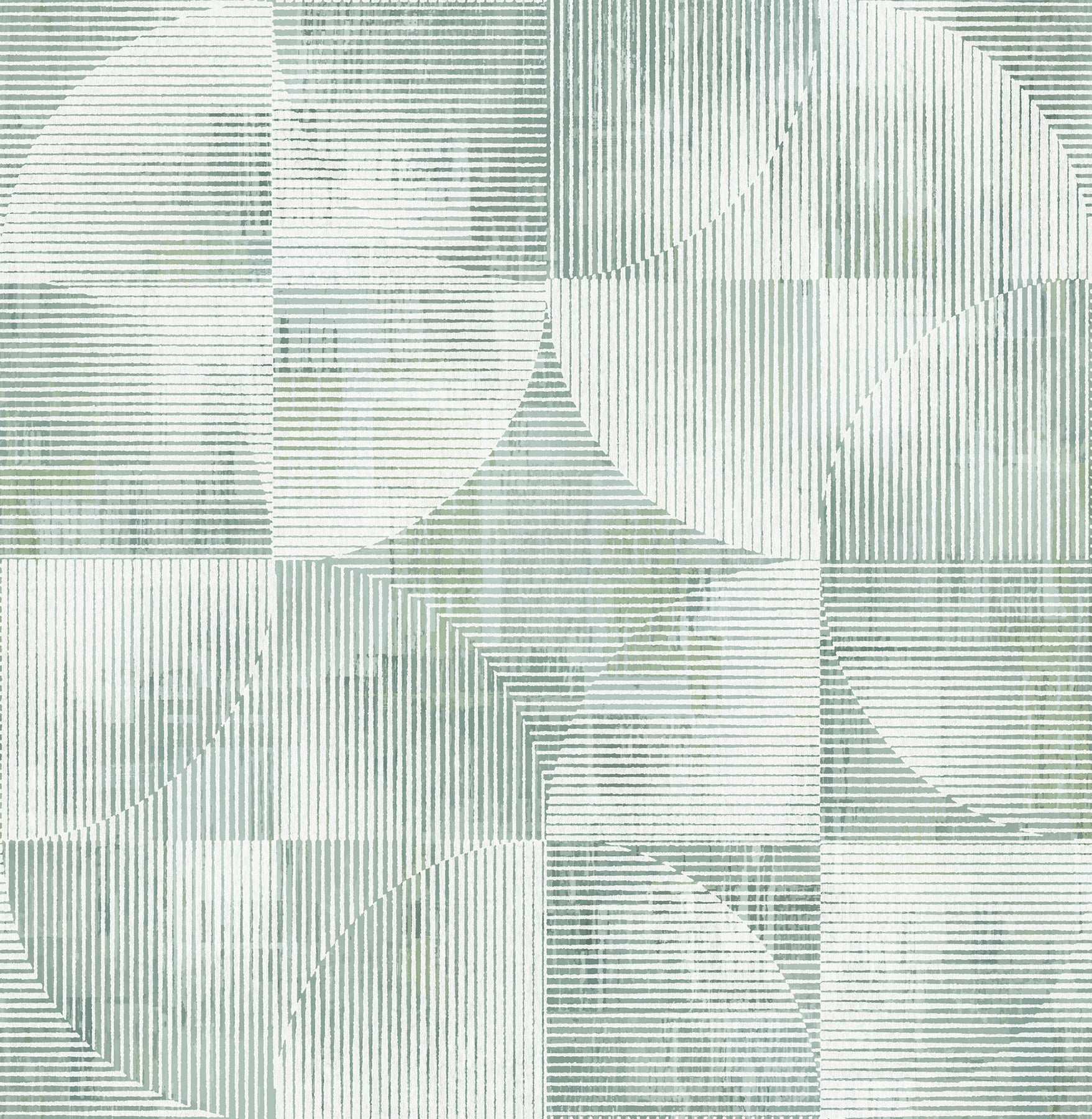 Woodbine Abstract Geometric Wallpaper Wallpaper A-Street Prints Double Roll Sage 