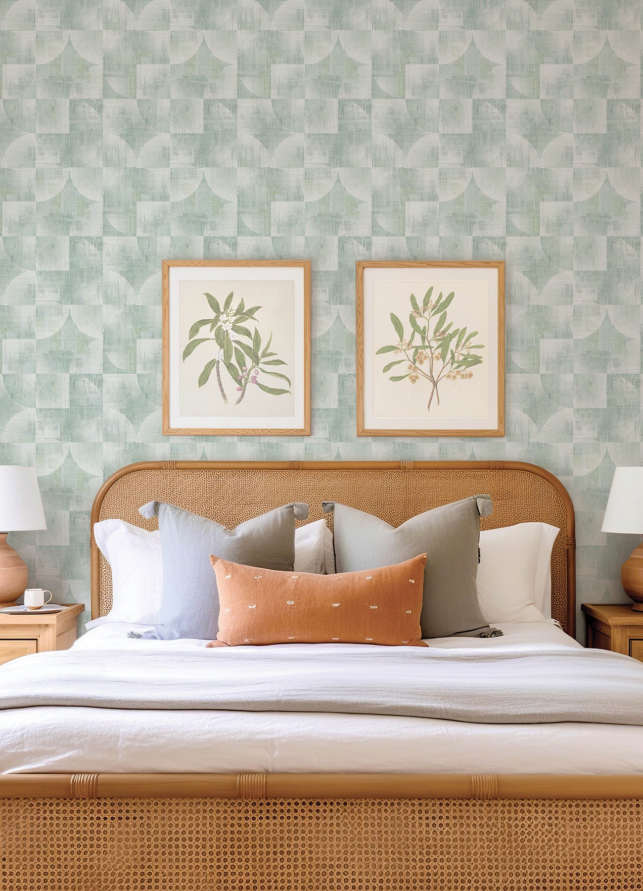 Woodbine Abstract Geometric Wallpaper Wallpaper A-Street Prints   