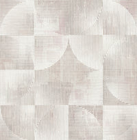 Woodbine Abstract Geometric Wallpaper Wallpaper A-Street Prints Double Roll Rose 