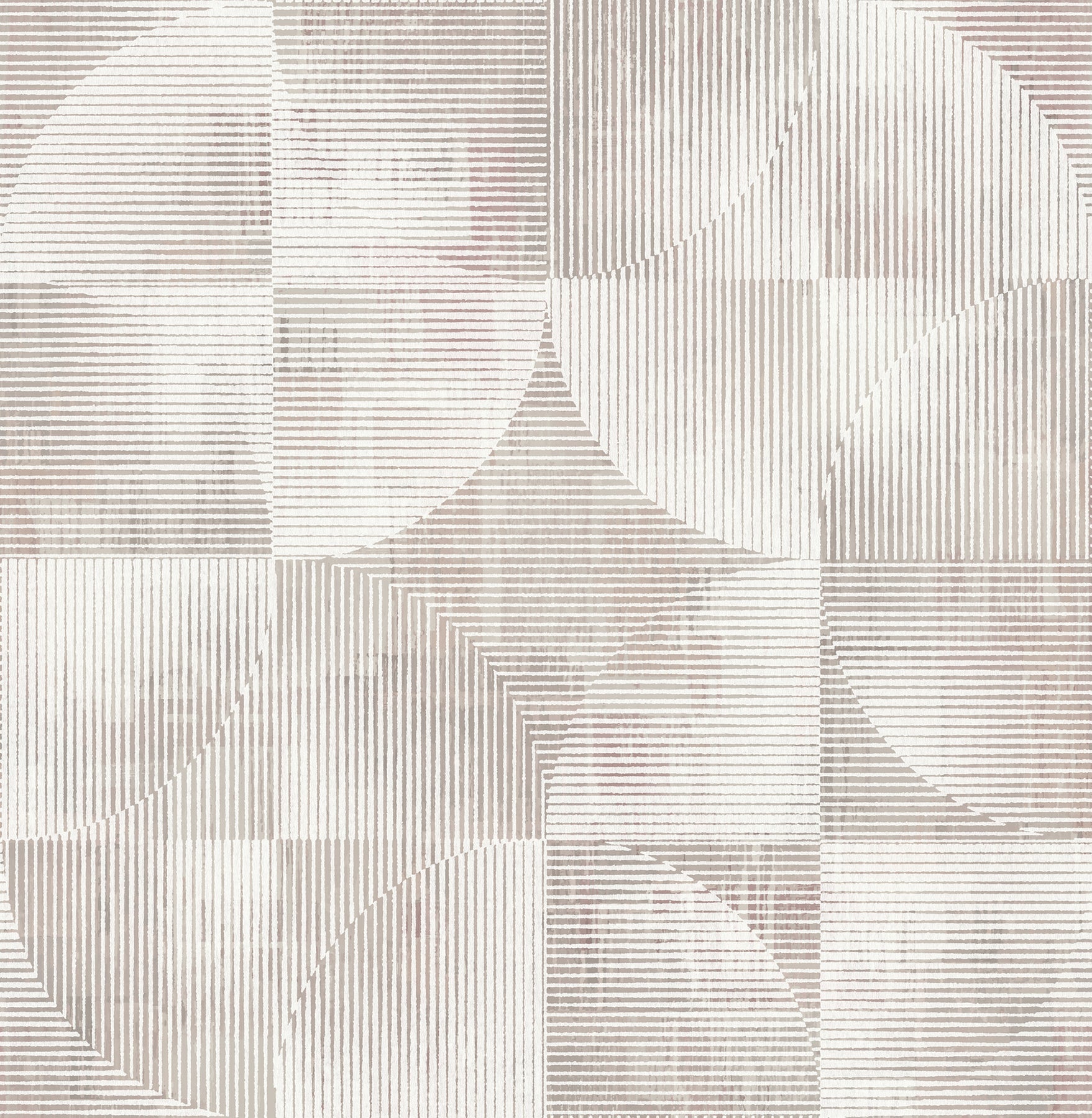 Woodbine Abstract Geometric Wallpaper Wallpaper A-Street Prints Double Roll Rose 