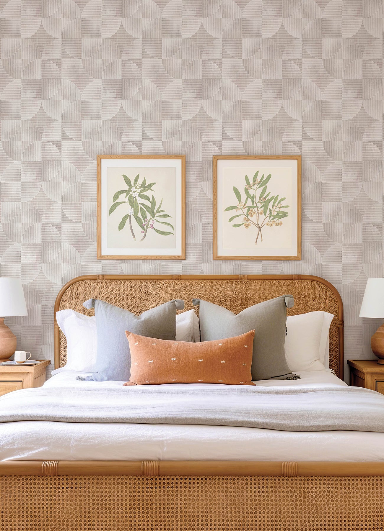 Woodbine Abstract Geometric Wallpaper Wallpaper A-Street Prints   