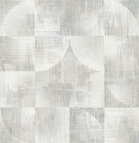 Woodbine Abstract Geometric Wallpaper Wallpaper A-Street Prints Double Roll Neutral 