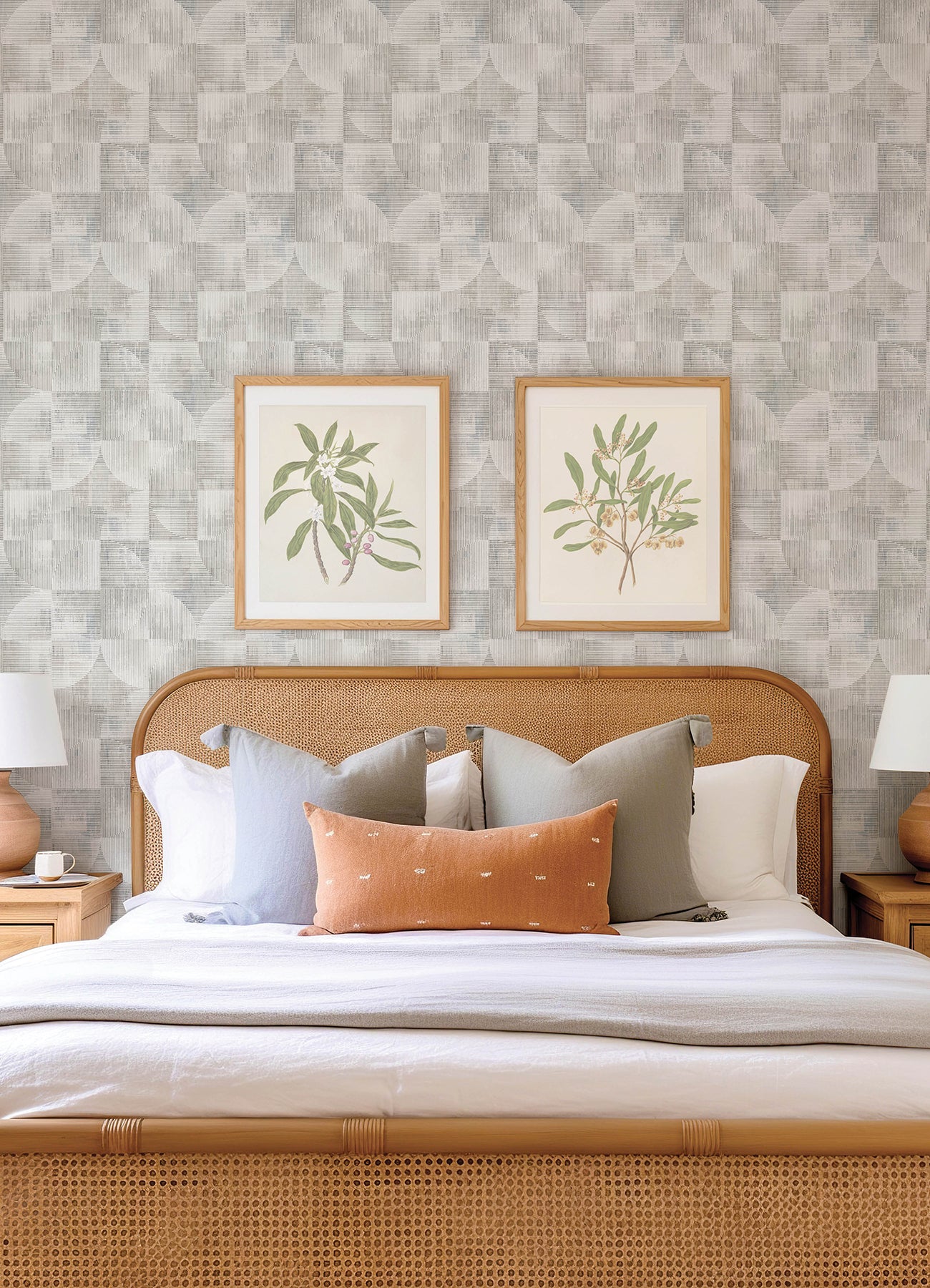 Woodbine Abstract Geometric Wallpaper Wallpaper A-Street Prints   