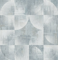 Woodbine Abstract Geometric Wallpaper Wallpaper A-Street Prints Double Roll Slate 