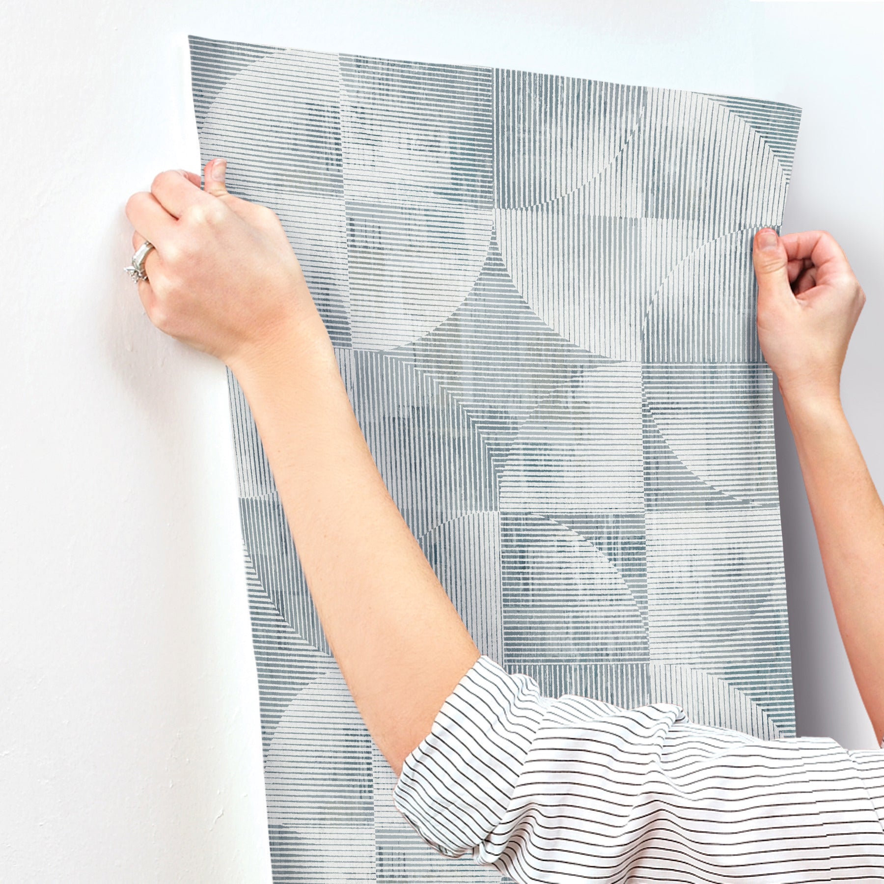 Woodbine Abstract Geometric Wallpaper Wallpaper A-Street Prints   