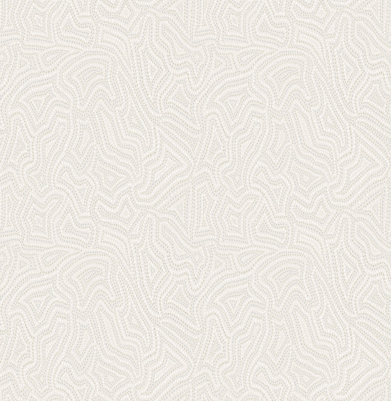Hollenback Dotted Abstract Wallpaper Wallpaper A-Street Prints Double Roll Ivory 