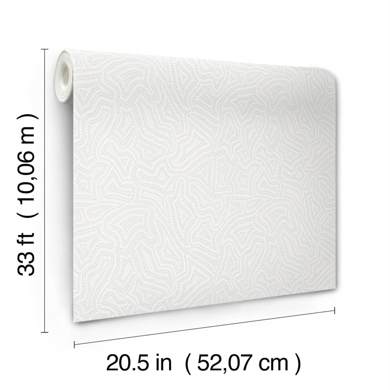 Hollenback Dotted Abstract Wallpaper Wallpaper A-Street Prints   