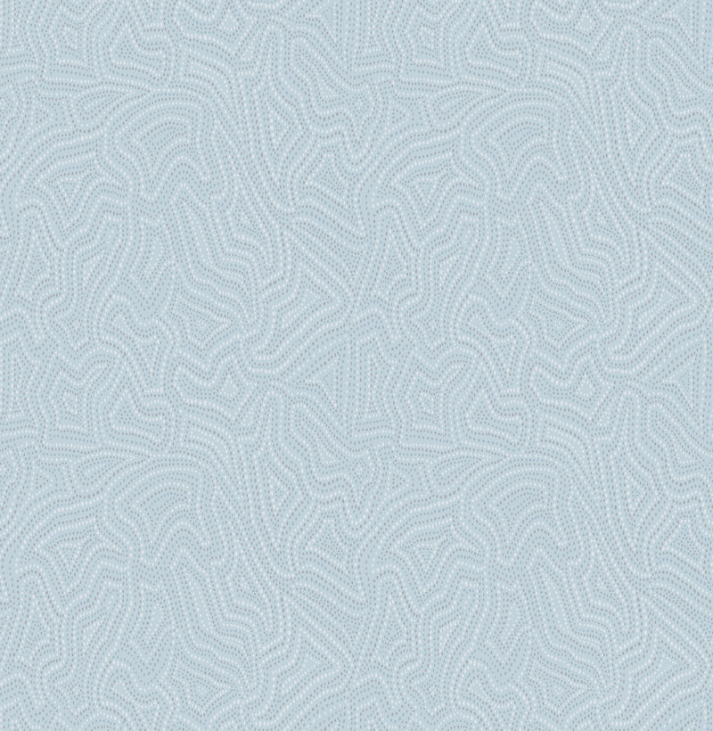 Hollenback Dotted Abstract Wallpaper Wallpaper A-Street Prints Double Roll Light Blue 