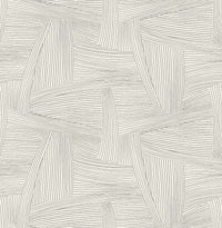 Reid Woven Geometric Wallpaper Wallpaper A-Street Prints Double Roll Grey 