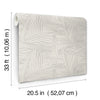 Reid Woven Geometric Wallpaper Wallpaper A-Street Prints   