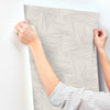Reid Woven Geometric Wallpaper Wallpaper A-Street Prints   