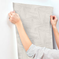 Reid Woven Geometric Wallpaper Wallpaper A-Street Prints   