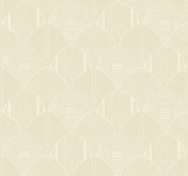 Meyberg Geometric Wallpaper Wallpaper A-Street Prints Double Roll Khaki 