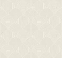 Meyberg Geometric Wallpaper Wallpaper A-Street Prints Double Roll Ivory 