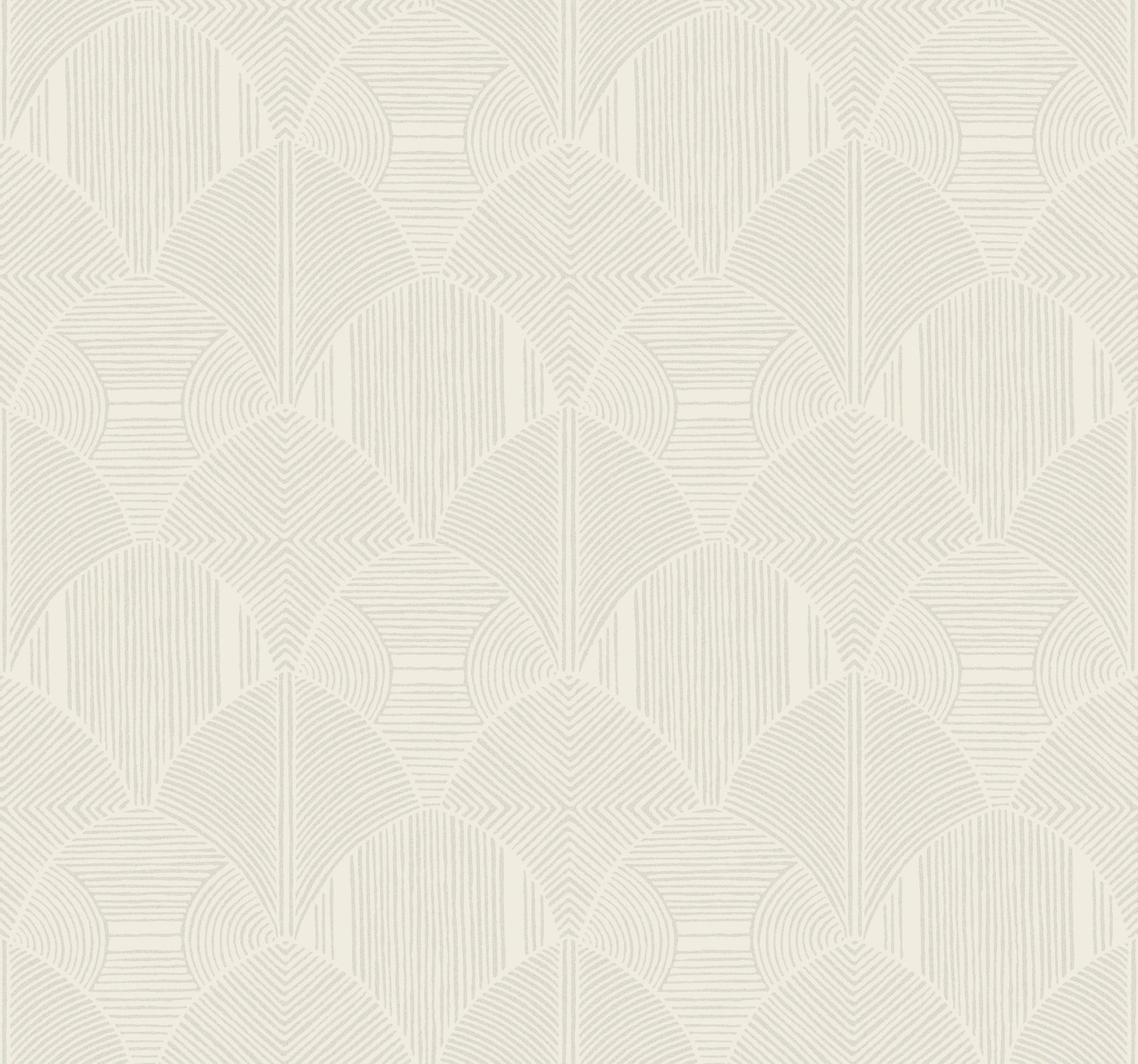 Meyberg Geometric Wallpaper Wallpaper A-Street Prints Double Roll Ivory 