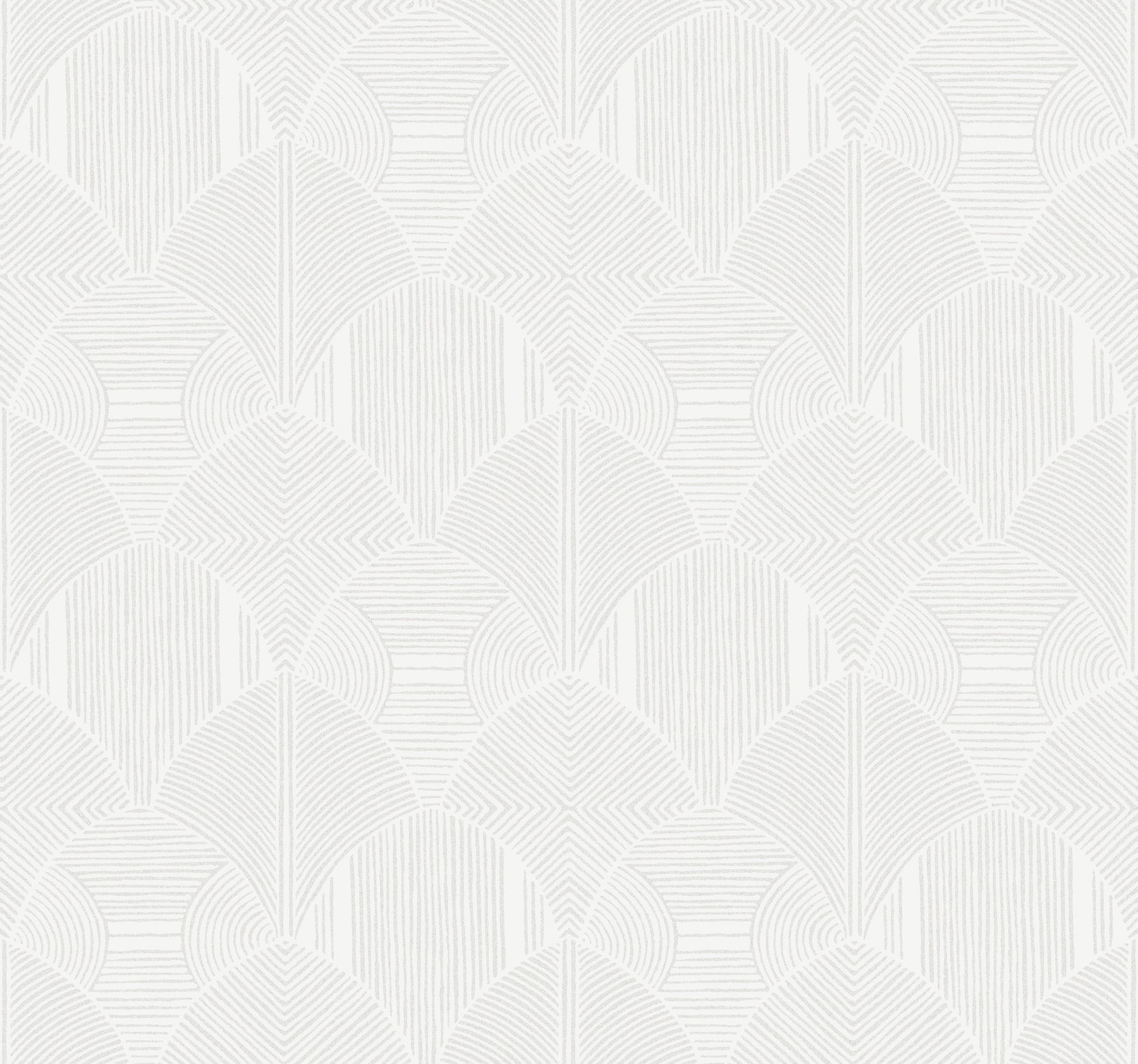 Meyberg Geometric Wallpaper Wallpaper A-Street Prints Double Roll Silver 