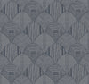 Meyberg Geometric Wallpaper Wallpaper A-Street Prints Double Roll Blue 