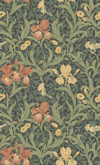 Iris Wallpaper Wallpaper A-Street Prints Roll Navy