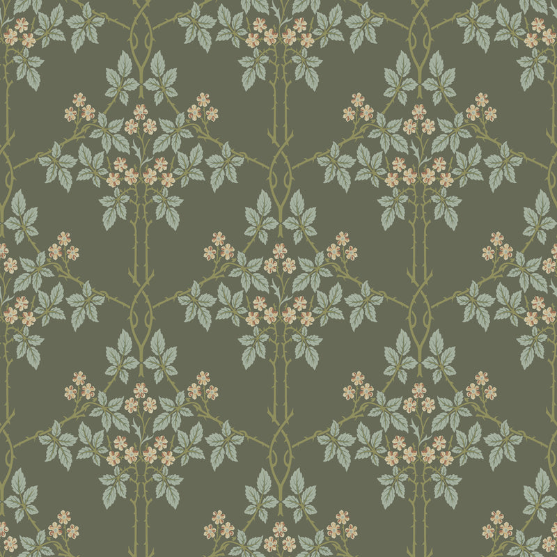 Blackberry Wallpaper Wallpaper A-Street Prints Roll Grey