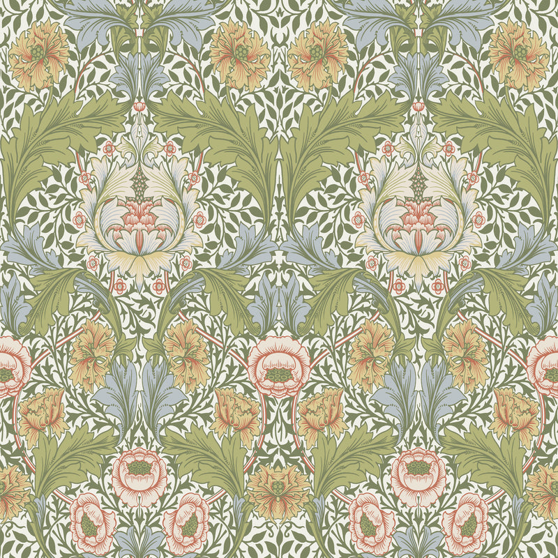 Myrtle Wallpaper Wallpaper A-Street Prints Roll Green