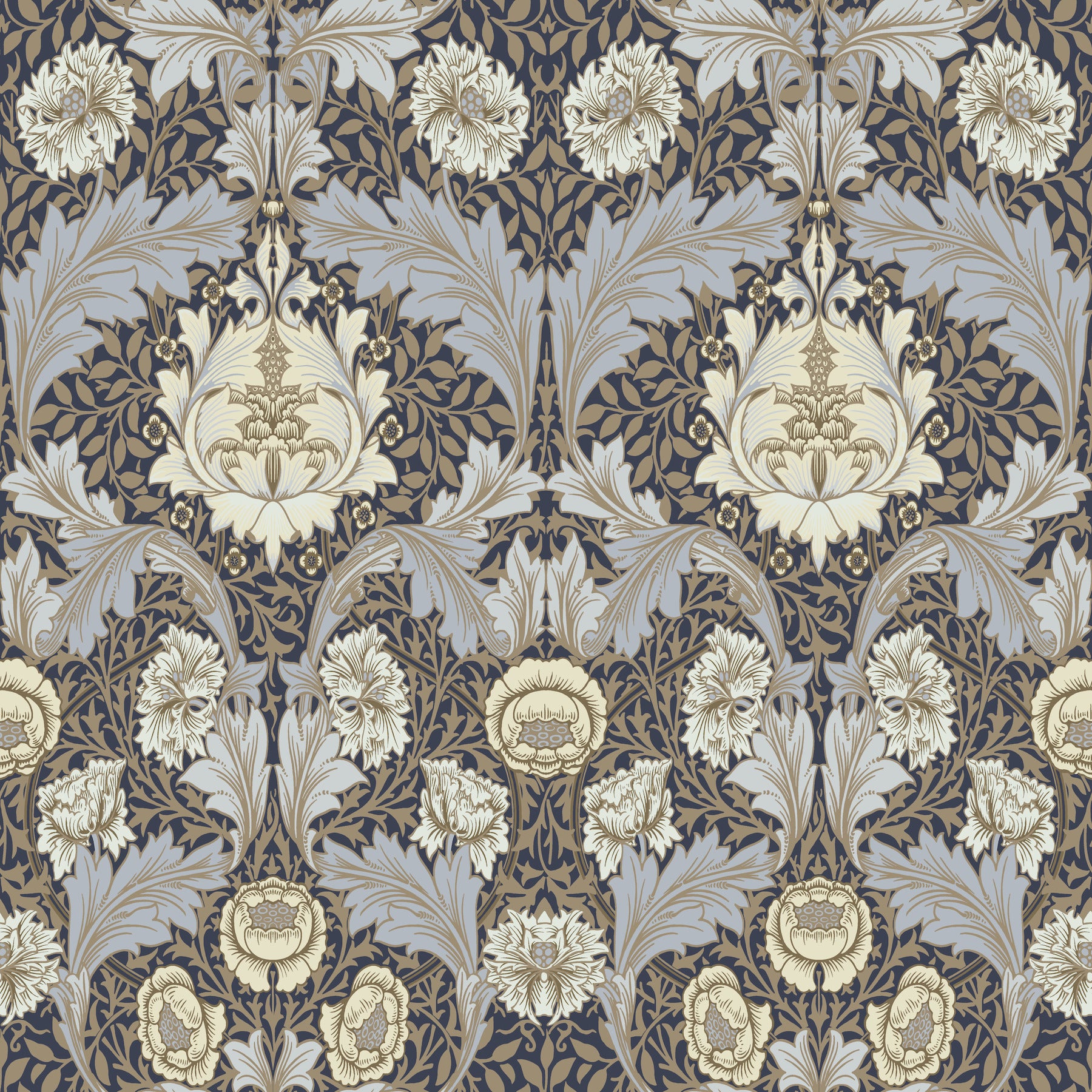 Myrtle Wallpaper Wallpaper A-Street Prints Roll Blue