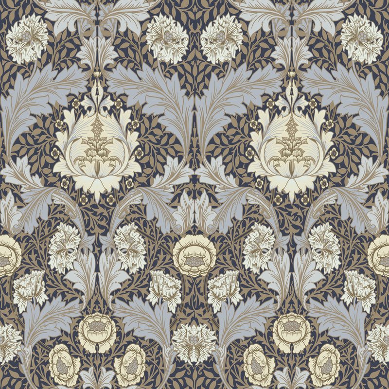 Myrtle Wallpaper Wallpaper A-Street Prints Roll Blue